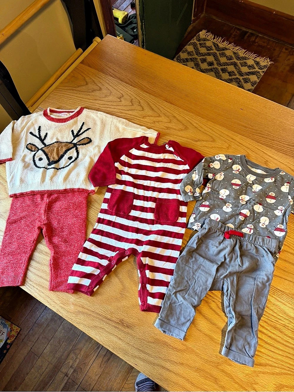 Cat & Jack Baby 3-6M Holiday/Winter Clothing Lot